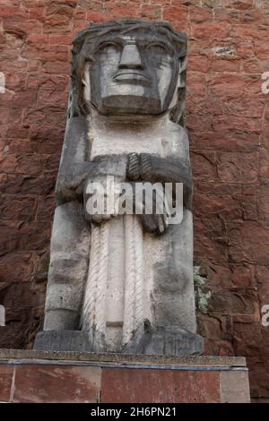 Ecce Homo Skulptur von Jacob Epstein, Coventry Cathedral, Cathedral Church of Saint Michael, Coventry , Warwickshire ,West Midlands, England , Stockfoto