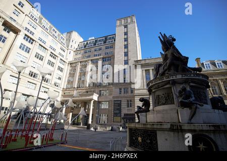 Tauschgebäude Tauschfahnen nelson Monument Liverpool merseyside uk Stockfoto