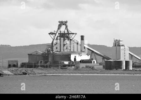 Der ehemalige Standort von Redcar Steelworks gehört jetzt TVCA als Teil von Teesside Freeport und der zukünftigen Net Zero Teesside Power and Carbon Capture-Website. Stockfoto