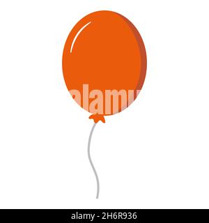 Auf dem weißen Vektorhintergrund isolierte Farbe des Farbballons Stock Vektor