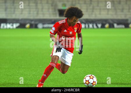 Göteborg, Schweden. November 2021. Hisingen Arena, Göteborg, Schweden, 17. November 2021: Valeria Cantuario (7 Benfica Lissabon) während des UEFA Womens Champions League-Spiels in der Gruppe D zwischen BK Hacken und Benfica Lissabon am 17 2021. November in der Hisingen Arena in Göteborg, Schweden Peter Sonander/SPP Credit: SPP Sport Press Photo. /Alamy Live News Stockfoto