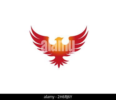 Creative Phoenix Logo Design Vektor Symbol Illustration Stock Vektor