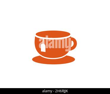 Kreative Tee Tasse Logo Design Vektor Symbol Illustration Stock Vektor