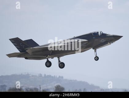 Die USMC F-35B landete bei MCAS Miramar, Kalifornien Stockfoto