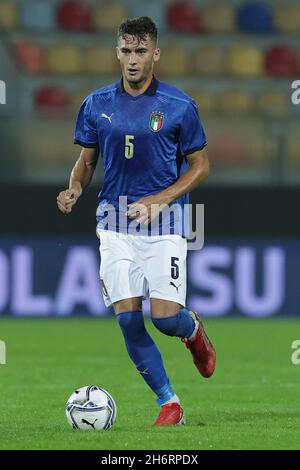 Simone Canestrelli aus Italien beim Internationalen Freundschaftsspiel zwischen Italien U21 und Rumänien U21 im Benito Stirpe Stadion, Frosinone (Italien), 16. November 2021. Foto Cesare Purini / Insidefoto Stockfoto