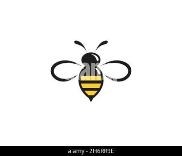 Kreatives Abstraktes Bumblebee-Logo – Vektorsymbol-Illustration Stock Vektor