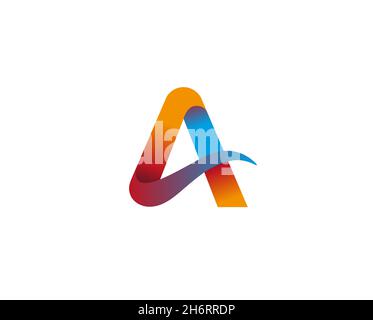 Buchstabe A Buchstabe Logo Design Vektorsymbol Abbildung Stock Vektor