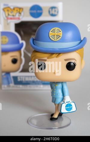 Funko Pan am Stewardess Figur Still Life, USA Stockfoto