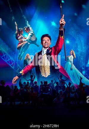 VERÖFFENTLICHUNG: 20. Dezember 2017 TITEL: The Greatest Showman STUDIO: Twentieth Century Fox REGIE: Michael Gracey HANDLUNG: Inspiriert von der Fantasie von P.T. Barnum, The Greatest Showman, ist ein originelles Musical, das die Geburt des Showbusiness feiert und von einem Visionär erzählt, der aus dem nichts hervorging, um ein Spektakel zu schaffen, das zu einer weltweiten Sensation wurde.MIT: Hugh Jackman, Zac Efron, Zendaya Plakatkunst. (Bild: © Twentieth Century Fox/Entertainment Picturms) Stockfoto