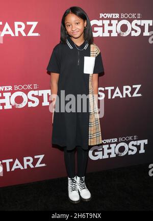 New York, NY, USA. November 2021. Paris Morgan bei der Ankunft für POWER BOOK II: GHOST Premiere, SVA (School for the Visual Arts) Theatre, New York, NY 17. November 2021. Kredit: CJ Rivera/Everett Collection/Alamy Live Nachrichten Stockfoto