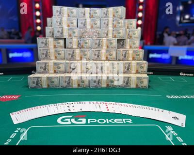 18. November 2021, Las Vegas, Nevada, Las Vegas, NV, USA: LAS VEGAS, NV - 17. NOVEMBER: Während des Events #67: MAIN EVENT No-Limit Hold'em World Championship of WSOP 2021 - World Series of Poker im RIO All-Suite Hotel & Casino am 17. November 2021 in Las Vegas, Nevada, USA. (Bild: © Diego Ribas/PX Imagens via ZUMA Press Wire) Stockfoto