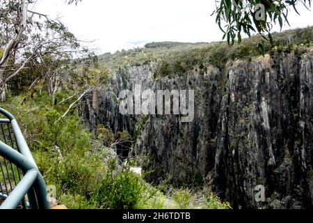 Apsley River Gorge unterhalb der Wasserfälle, Walcha in der Northern Tablelands Region von New South Wales, Australien. Stockfoto