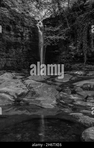 Blaen y Glyn ISAF auf dem Talybont Waterfalls Walk, Talybont Wales Großbritannien. Juli 2021 Stockfoto