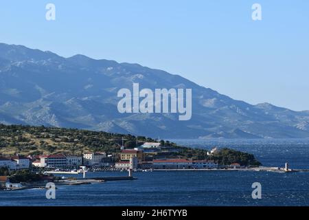 Kroatische Landschaft während einer Reise in Senj Stockfoto