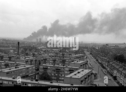 Hyson Green Estate, Nottingham, Großbritannien 1980. Das Anwesen wurde 1988 abgerissen Stockfoto