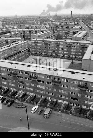 Hyson Green Estate, Nottingham, Großbritannien 1980. Das Anwesen wurde 1988 abgerissen Stockfoto