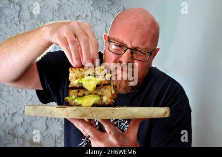 Käse toastie Stockfoto