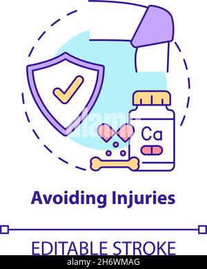 Symbol „Vermeidung von Verletzungen“ Stock Vektor