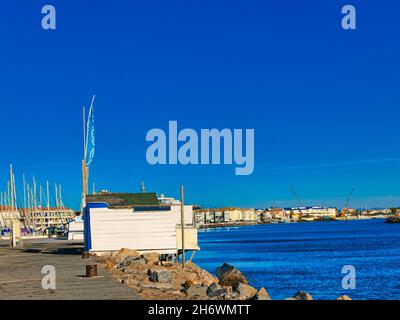 Valeras Plage Strand am französischen Mittelmeer Stockfoto