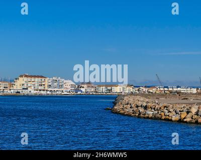 Valeras Plage Strand am französischen Mittelmeer Stockfoto