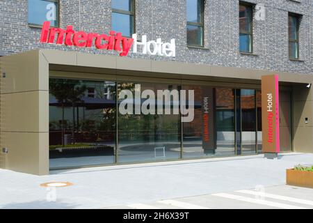 Eintritt Ins Intercity Hotel, Herford, Nordrhein-Westfalen, Deutschland, Europa Stockfoto