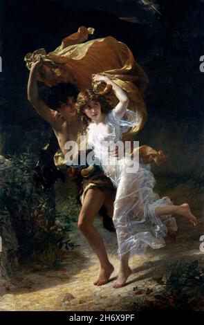 Der Sturm des französischen Malers Pierre Auguste Cot (1837-1883), Öl auf Leinwand, 1880 Stockfoto