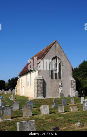 St. Wilfrid's Chapel, am Manhood End, Church Norton, Selsey, West Sussex. Stockfoto