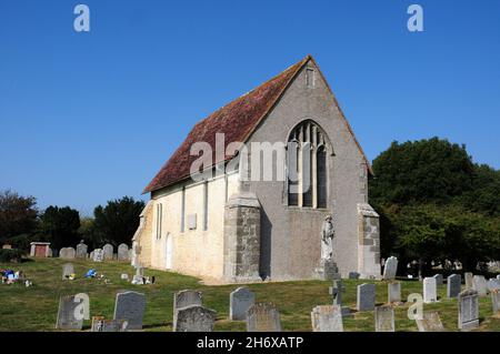 St Wilfrid's Chapel, am Manhood End, Church Norton, Selsey, West Sussex. Stockfoto