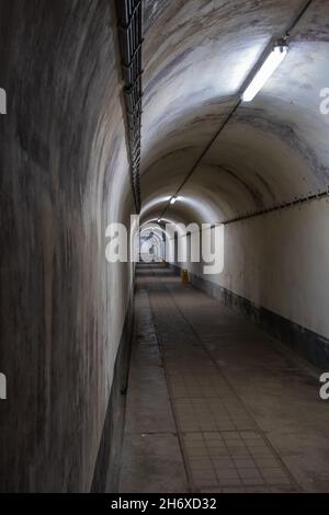 Eben-Emael, Belgien - 30. Oktober 2021. Fort Eben-Emael war eine der größten Festungen Europas. Ein immenser unterirdischer Komplex. Limburg Provi Stockfoto