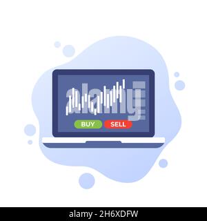 Handel, Forex und Börse, Vektor-Design Stock Vektor