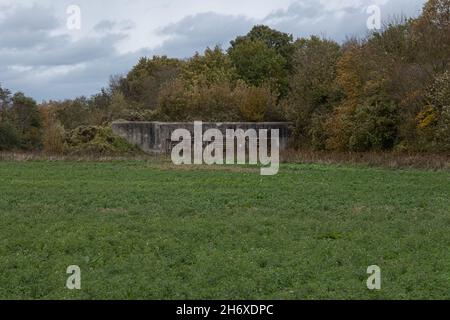 Eben-Emael, Belgien - 30. Oktober 2021. Fort Eben-Emael war eine der größten Festungen Europas. Ein immenser unterirdischer Komplex. Limburg Provi Stockfoto