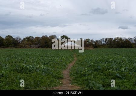 Eben-Emael, Belgien - 30. Oktober 2021. Fort Eben-Emael war eine der größten Festungen Europas. Ein immenser unterirdischer Komplex. Limburg Provi Stockfoto