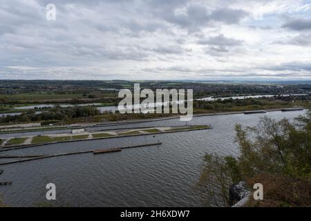 Eben-Emael, Belgien - 30. Oktober 2021. Fort Eben-Emael war eine der größten Festungen Europas. Ein immenser unterirdischer Komplex. Limburg Provi Stockfoto