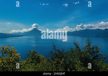 Der Blick vom Mirador Mario Montenegro, Atitlan-See, Guatemala Stockfoto