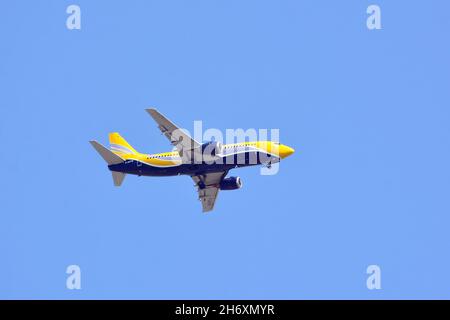 ASL Airlines Ireland (ehemals Air Contractors, ist eine Fracht- und Passagierfluggesellschaft), Boeing 737-330 Stockfoto