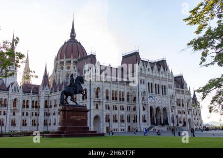 Budapest, Ungarn - Ungarisches Parlamentsgebäude Stockfoto