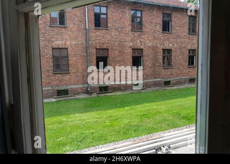 Polen, Kleinpolen, Oswiecim-Dorf, Auschwitz-Birkenau, Deutsches Konzentrations- und Vernichtungslager der Nazis (1940-1945) Stockfoto