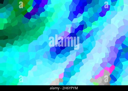 Futuristisch glühenden Neon Gold lila rosa kastanienrot cyan blau abstrakt kristallisierte Hintergrund Stockfoto