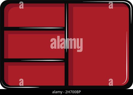 Leere Bento-Box Stock Vektor