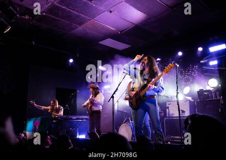 Die kanadische Rockband The Sheepdogs treten im Lee's Palace in Toronto auf. (L-R Shamus Currie, Jimmy Bowskill, Ewan Currie, Ryan Gullen) Stockfoto