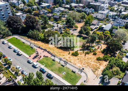 Kerry Park, Queen Anne Nachbarschaft in Seattle, Washington, USA Stockfoto