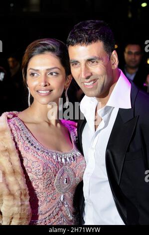 Deepika Padukone, Chandni Chowk, UK Premiere von „Chandni Chowk to China“, Leicester Square, London. VEREINIGTES KÖNIGREICH Stockfoto