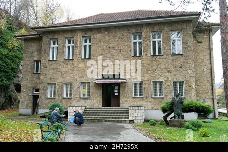 Museum zur Sitzung des AVNOJ (Antifaschistischer Rat für die Volksbefreiung Jugoslawiens) 2nd in Jajce (Bosnien und Herzegowina) Stockfoto