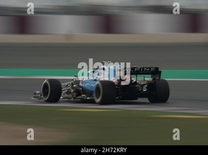 Doha, Katar. 19th. November 2021. 19.11.2021, Losail International Circuit, Doha, Formel 1 Ooredoo Qatar Grand Prix 2021, im Bild Fernando Alonso (ESP), Alpine F1 Team Credit: dpa picture Alliance/Alamy Live News Stockfoto