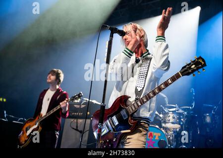 Liverpool, Großbritannien. 29th. November 2021. Paul Weller tritt bei Liverpools Eventim Olympia 2021 auf. 2021-11-19. Kredit: Gary Mather/Alamy Live Nachrichten Stockfoto