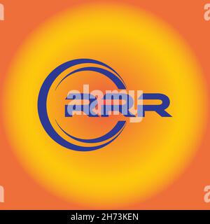 RRR Buchstaben Logo-Design mit weißem Hintergrund in Illustrator, Vektor-Logo moderne Alphabet Schrift überlappen Stil. Kalligraphie Designs für Logo. Stockfoto