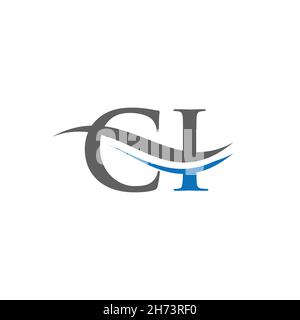 Ursprüngliches CI-Logo mit verknüpftem Buchstaben. Moderner Buchstabe CI Logo Design Vektor mit modernen trendy Stock Vektor