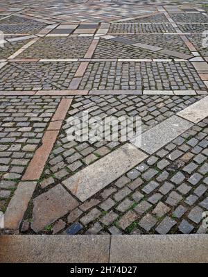 Pflastersteine auf dem Platz, Rio Stockfoto