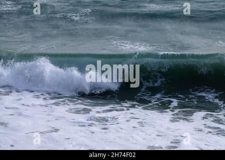 Playa del Molino de Papel, Nerja, Maro, Malaga, Spanien, Europa Stockfoto