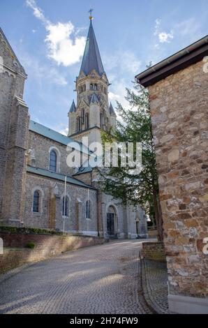 Aachen Eilendorf-St. Severin ist eine katholische Kirche in Aachen-Eilendorf. Stockfoto